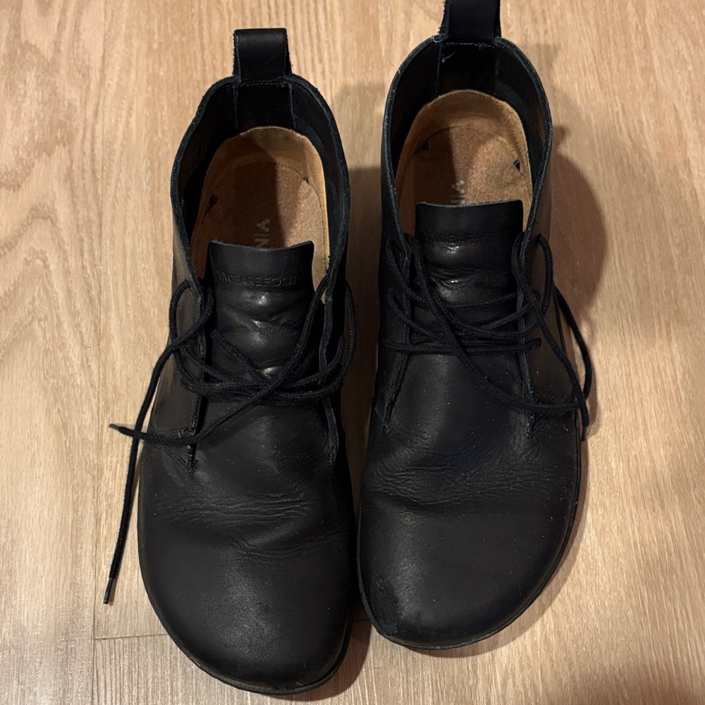 Vivo barefoot Black Chukka Boots for Men